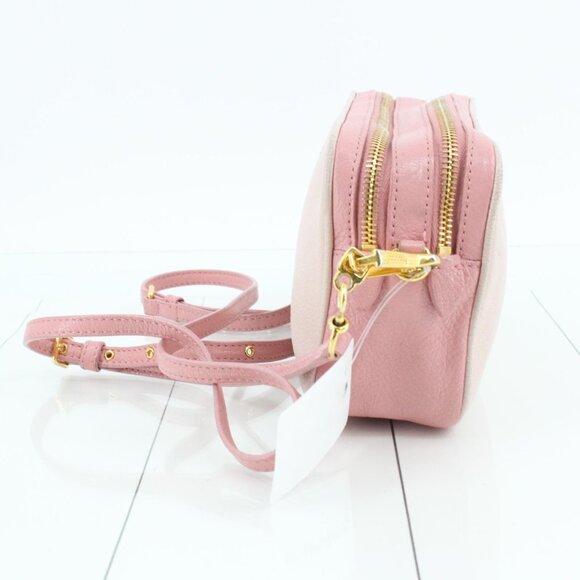 Miu Miu Two-Tone Pink & Beige Leather Camera Crossbody Bag - Picture 3 of 11